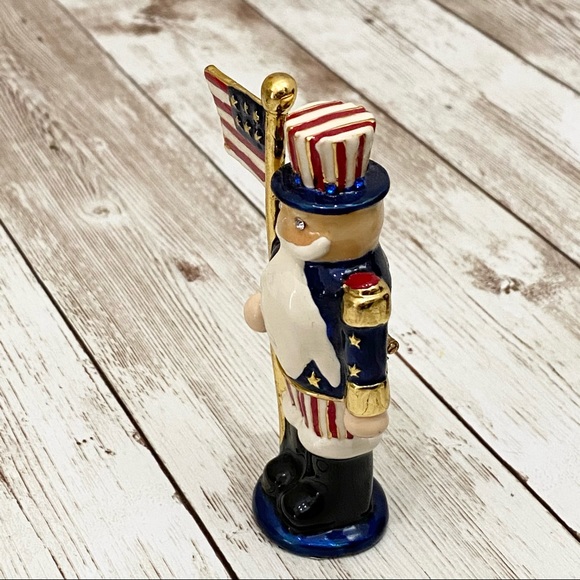 The Firecracker Uncle Sam Nutcracker Trinket - Picture 3 of 11